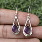 Amethyst  geode earrings